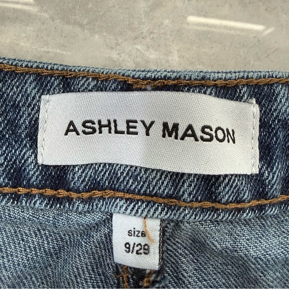 Women’s Ashley Mason Denim Jean Shorts Hearts Ribbon Bow Cottagecore Size 9 / 29 - Picture 11 of 16